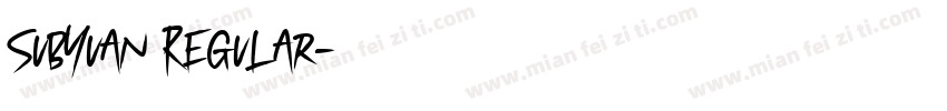 SubYuan Regular字体转换